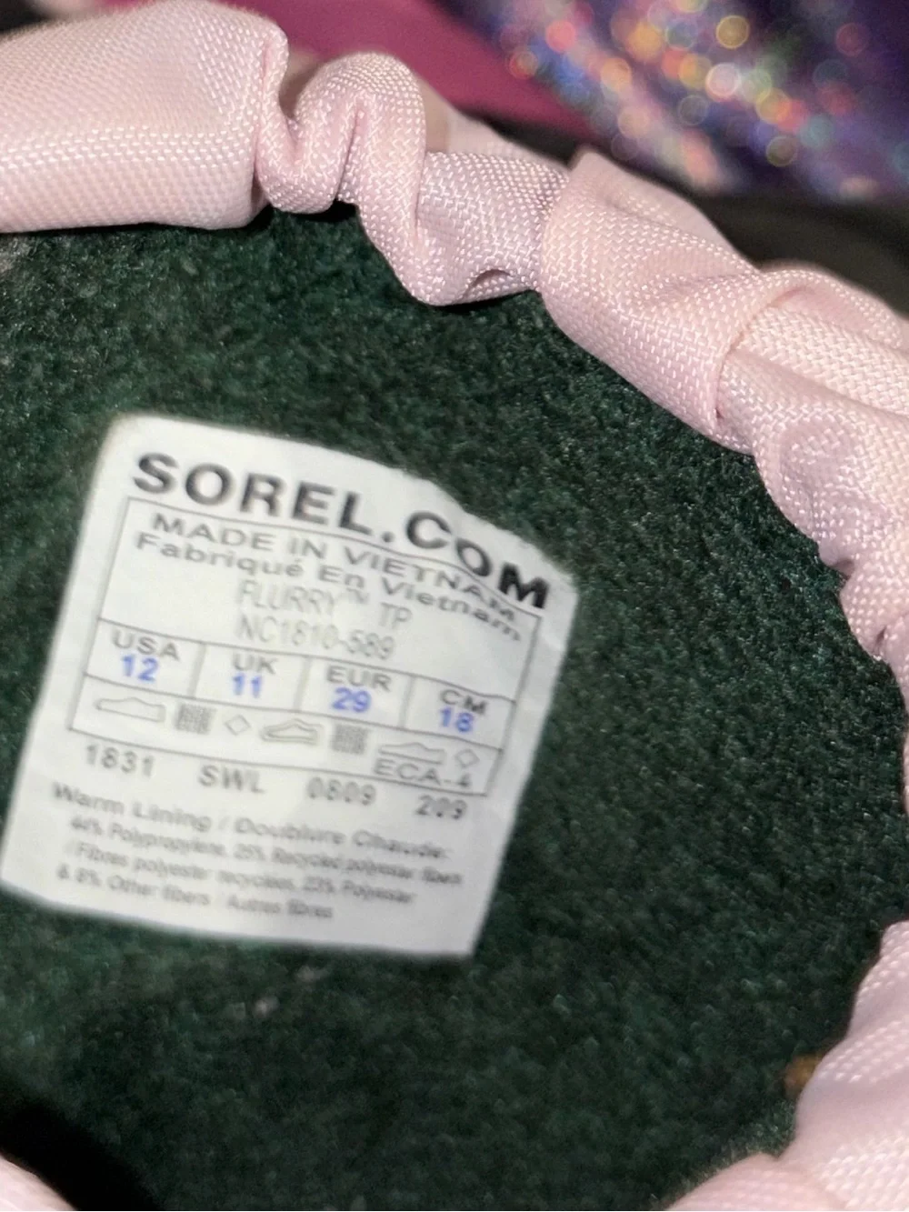 Kids Purple & Pink Sorel Snow Boots